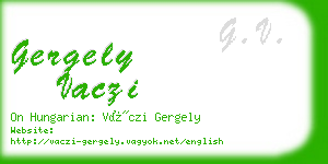 gergely vaczi business card